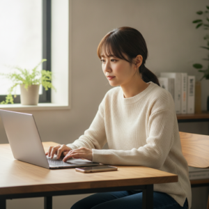 面接結果が来ない！？在宅PCバイト未経験さんの不安を解消する連絡ガイド🌷✨